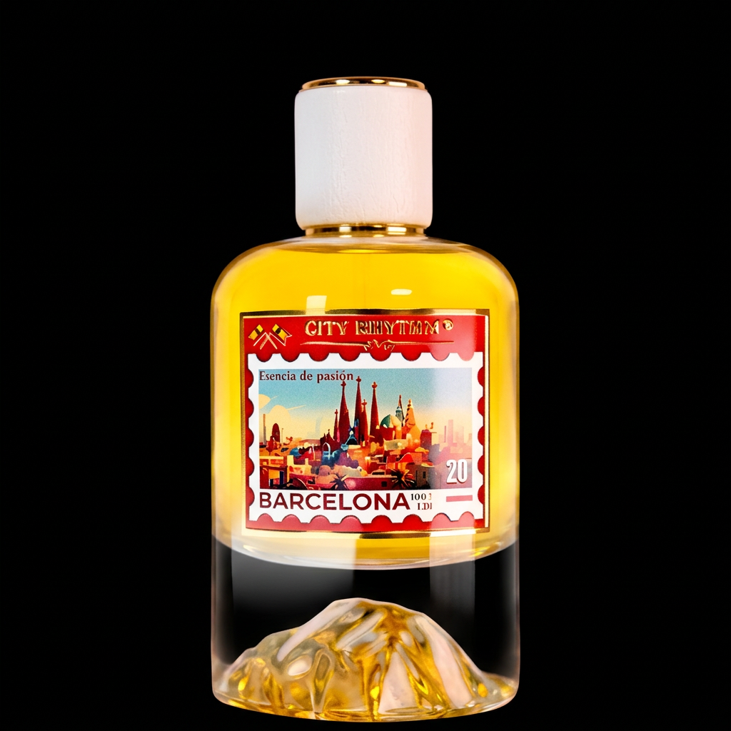 Barcelona by City Rhythm, original fragrance bottle