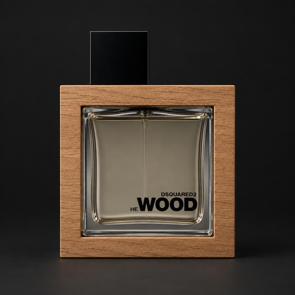 He Wood by Dsquared2, original fragrance bottle
