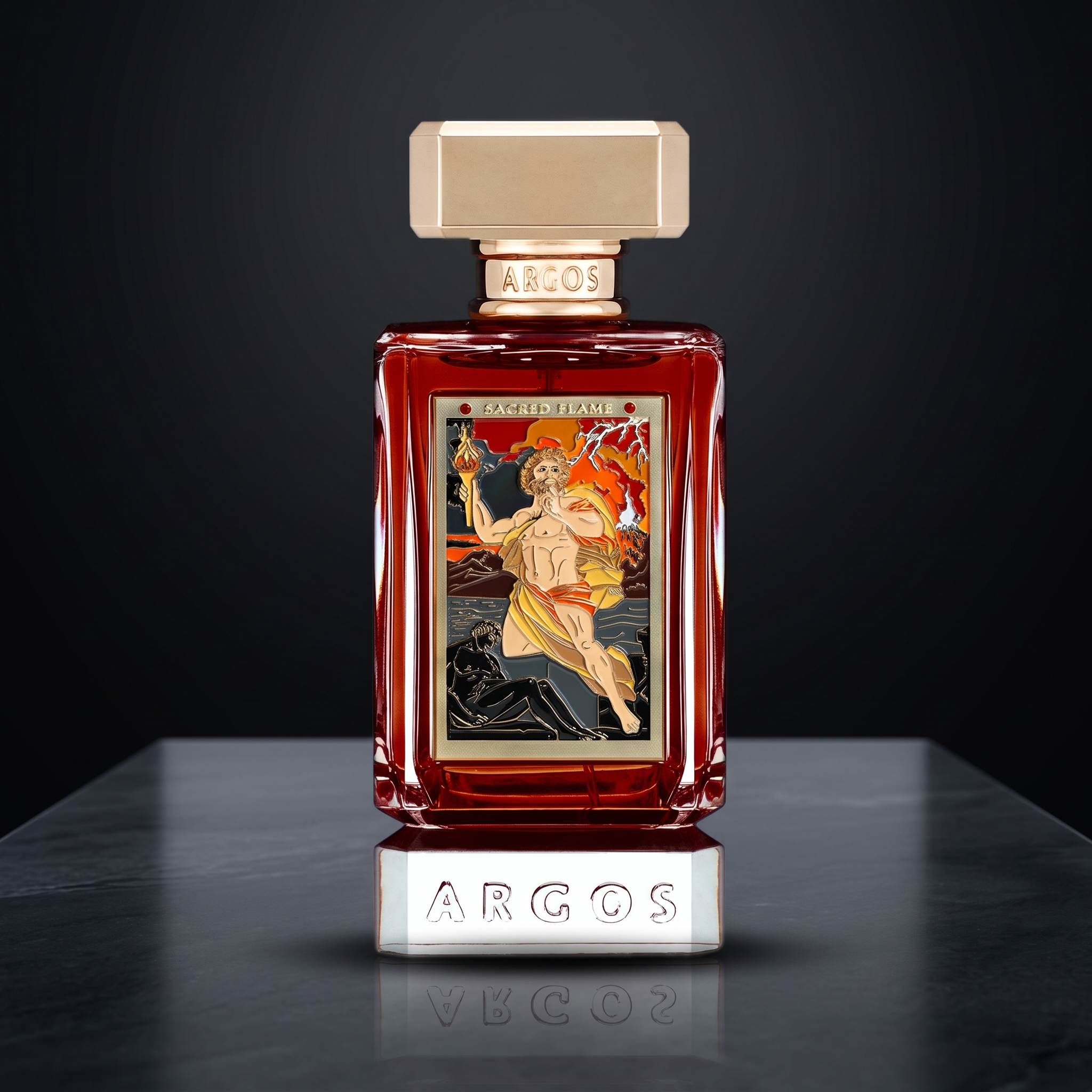 Sacred Flame by Argos, original fragrance bottle