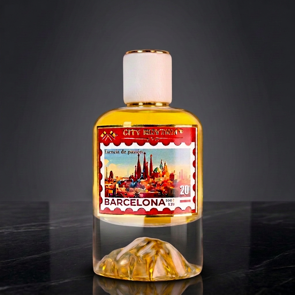 Barcelona by City Rhythm, original fragrance bottle