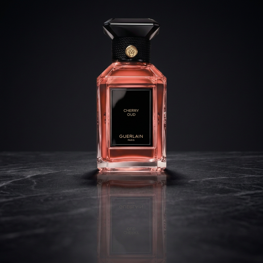 Cherry Oud by Guerlain, original fragrance bottle